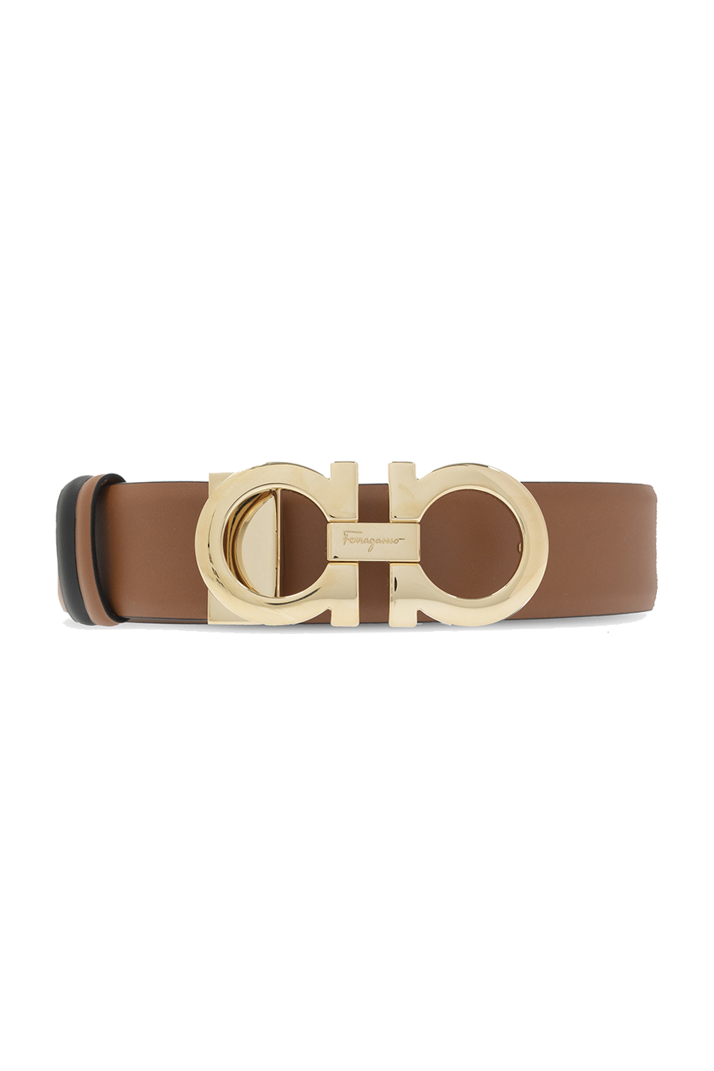 FERRAGAMO Leather belt with logo | Women's Accessories | Vitkac